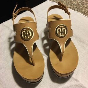 Tommy Hilfiger Gelia Tan Wedge Sandal